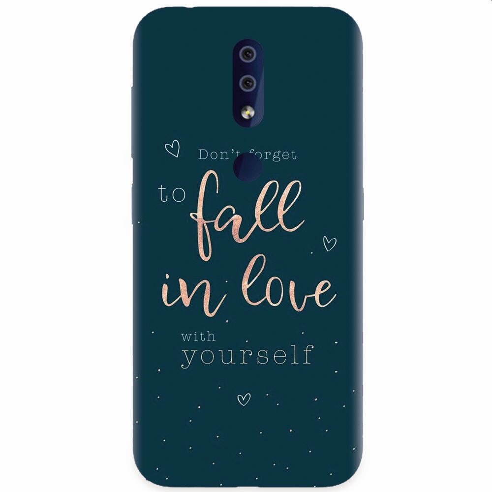 Husa silicon pentru Nokia 4.2, Fall In Love