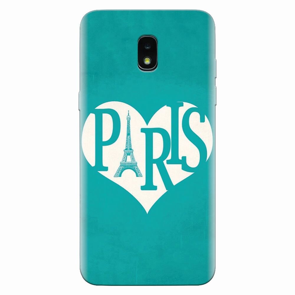 Husa silicon pentru Samsung Galaxy J3 2018, I Love Paris