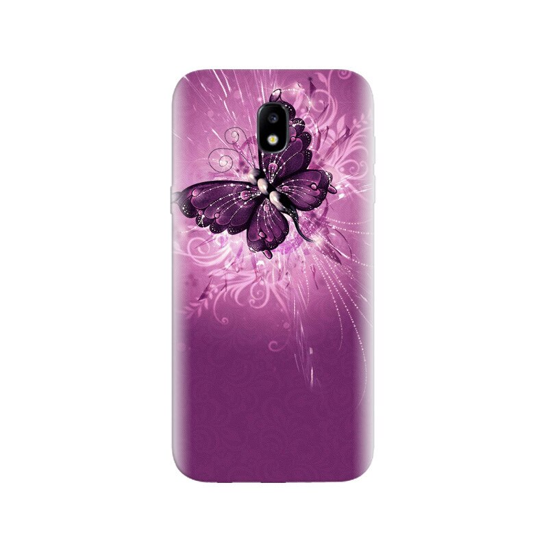 Husa Samsung J5 2017 Purple Butterfly 005.jpg