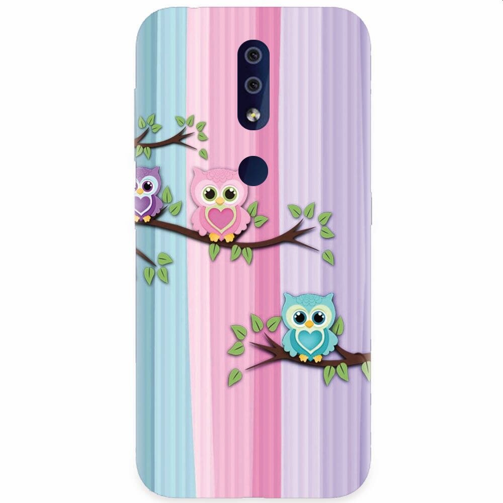 Husa silicon pentru Nokia 4.2, Cute Owl