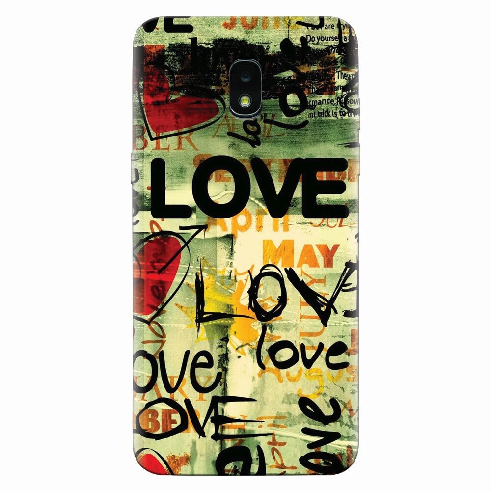 Husa silicon pentru Samsung Galaxy J3 2018, Love Artwork
