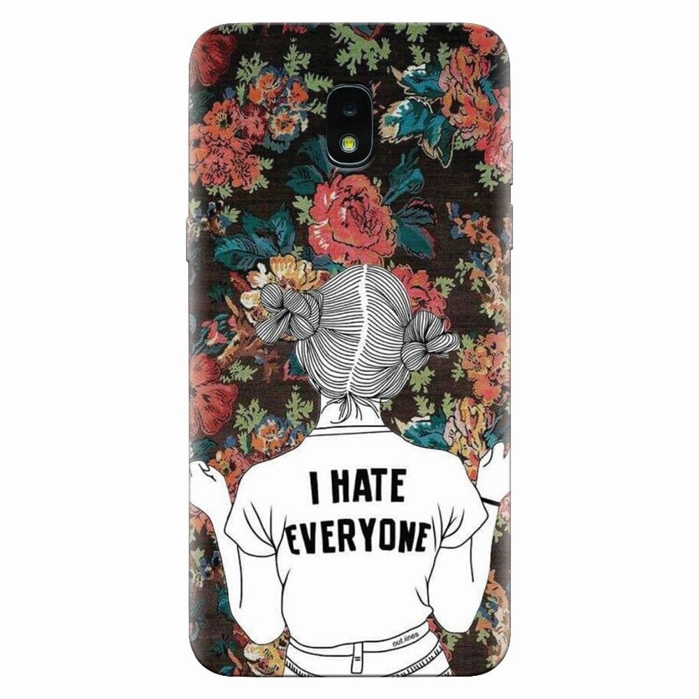 Husa silicon pentru Samsung Galaxy J3 2018, I Hate Everyone