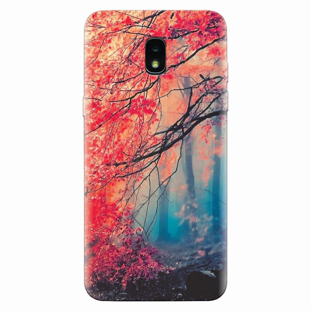 Husa silicon pentru Samsung Galaxy J3 2018, Morning Fog Inest Nature