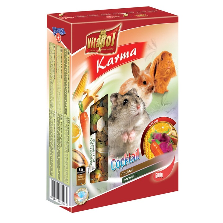 Hrana de baza Vitapol pentru hamsteri, 500 g