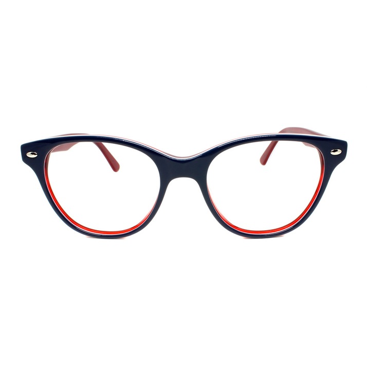 Rame ochelari, rotunzi, unisex, albastru/rosu, Wooky - Sam