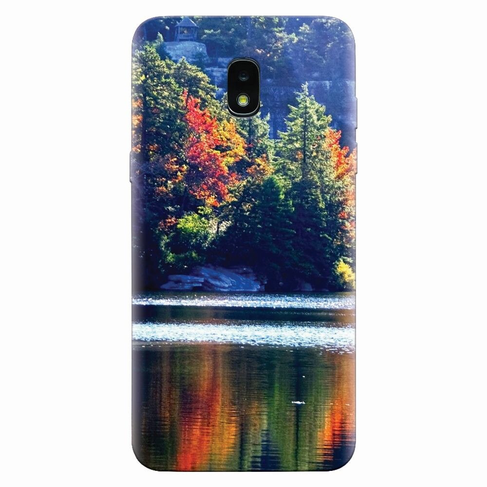 Husa silicon pentru Samsung Galaxy J3 2018, Lake Minnewaska Autumn