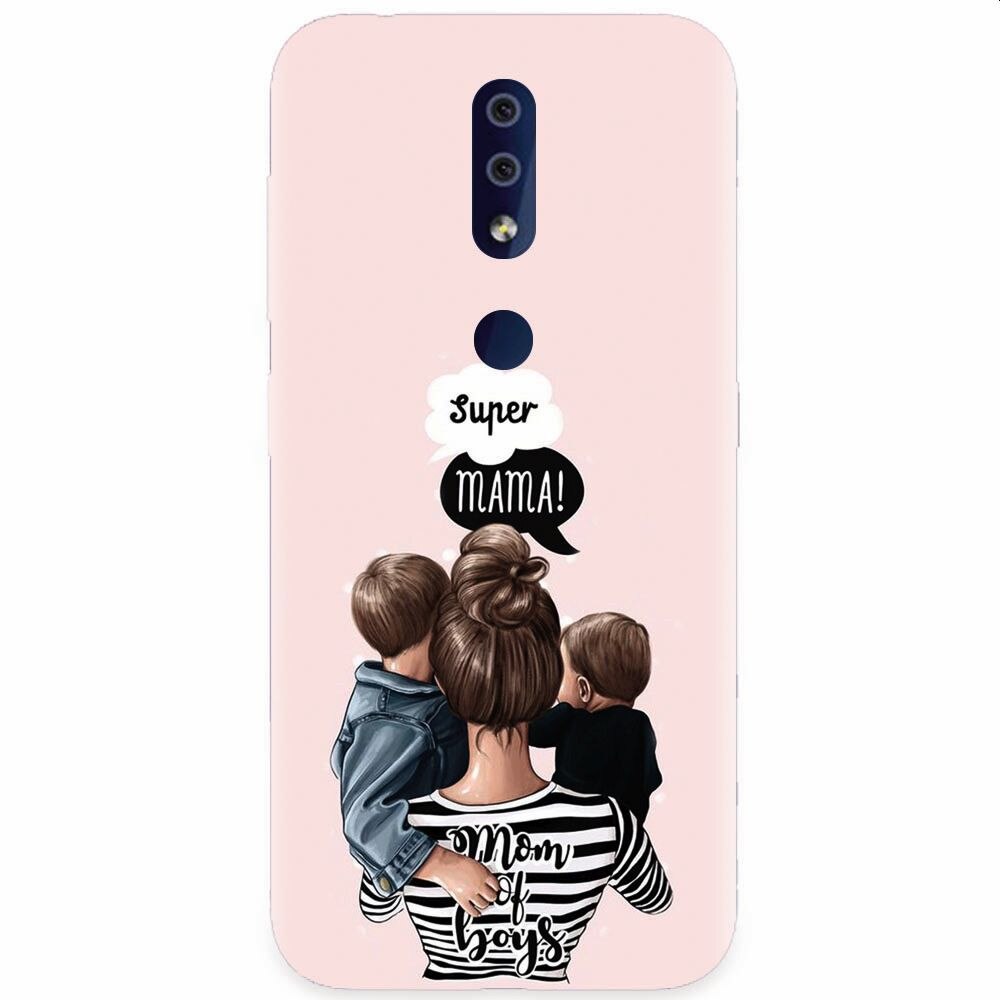 Husa silicon pentru Nokia 4.2, Mom Of Boys