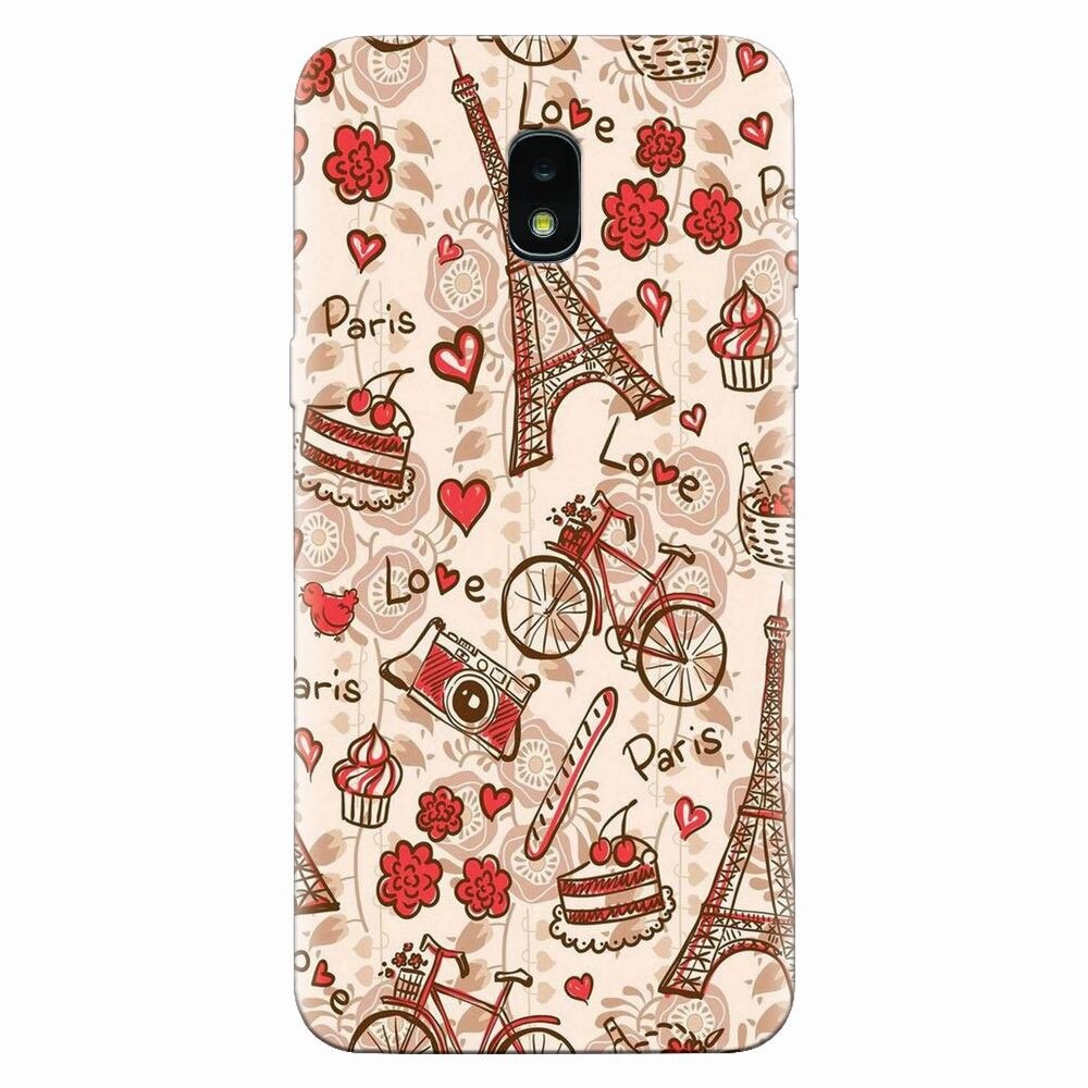 Husa silicon pentru Samsung Galaxy J3 2018, Paris Love