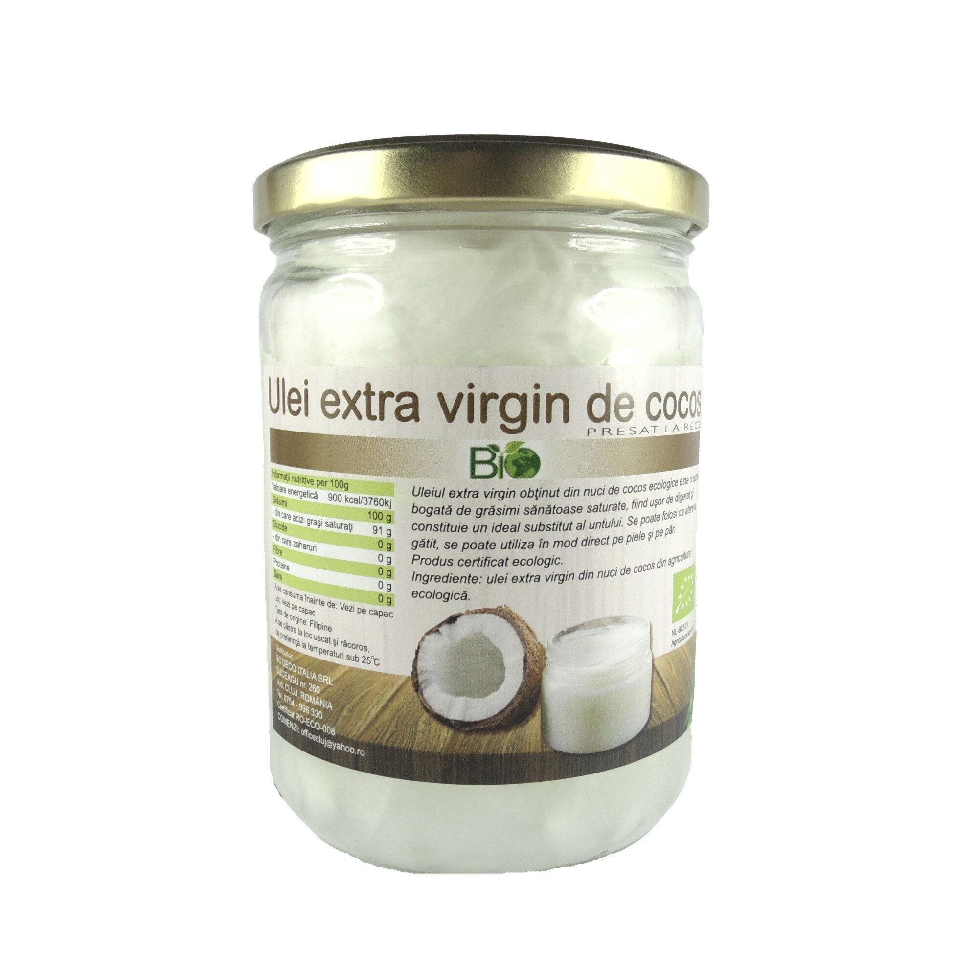 Ulei de cocos extra virgin BIO 500 ml