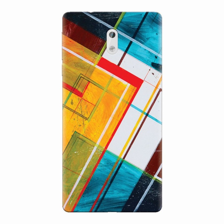 Силиконов кейс за Nokia 3, Abstraction Color Shape