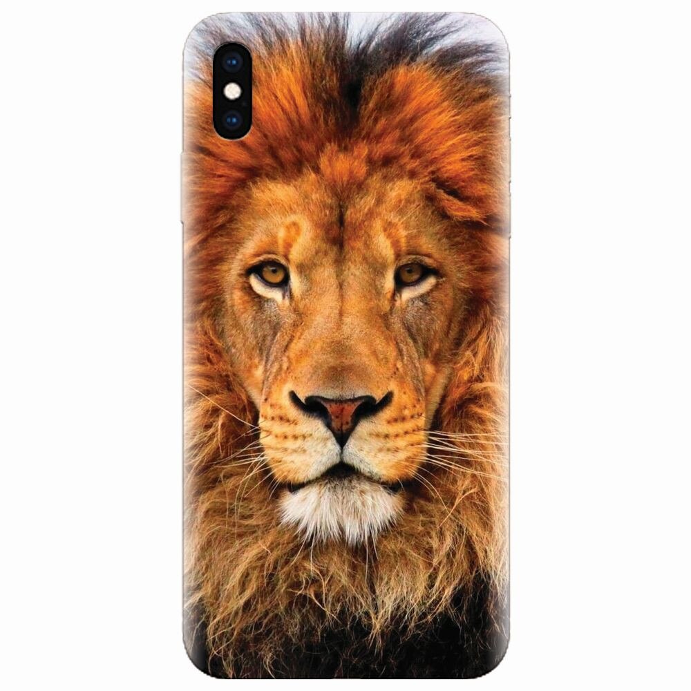Husa silicon pentru Apple Iphone XS Max, Colorful Lion4