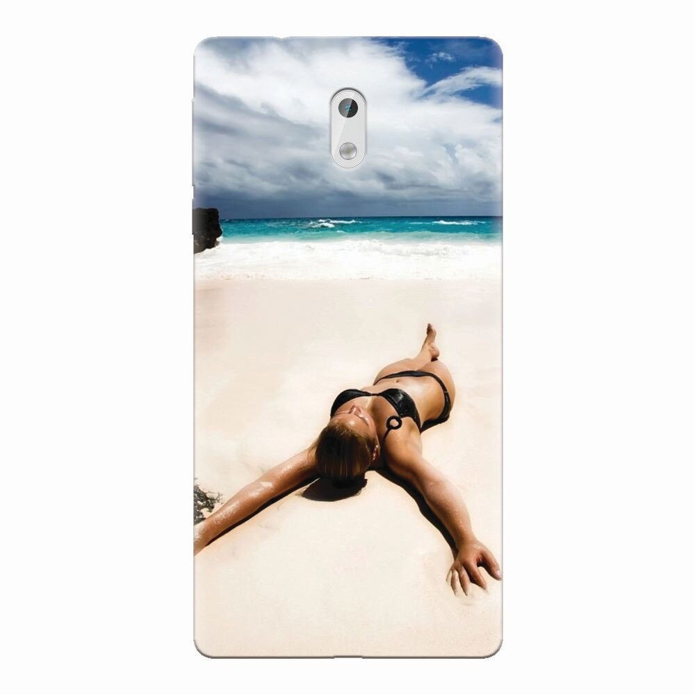 Husa silicon pentru Nokia 3, Beach Lounging