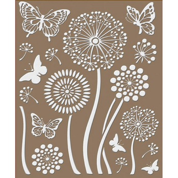 Sticker perete flori si fluturi 28 x 42 cm Sticker perete flori si fluturi 28 x 42 cm