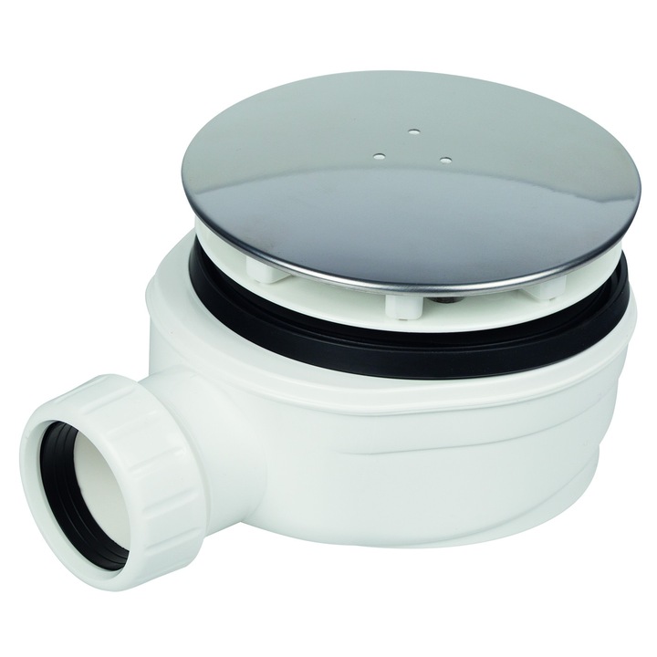 Sifon gravitational cadita dus, capac inox, ø120, H 60 mm