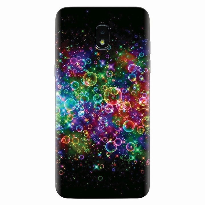 Силиконов калъф за Samsung Galaxy J3 2018, Rainbow Coloured Soap Bubbles