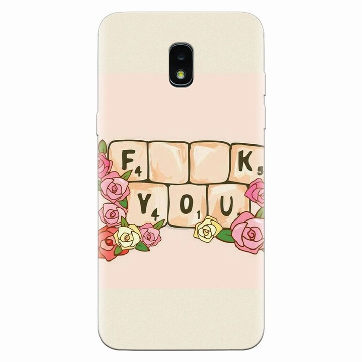 Силиконов калъф за Samsung Galaxy J3 2018, Scrabble