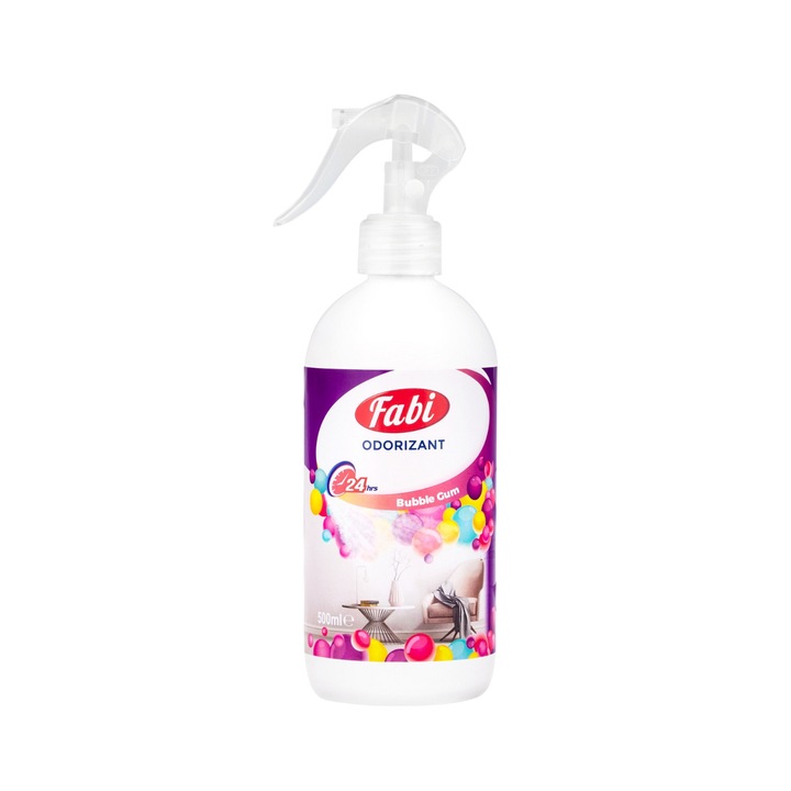 Odorizant pentru camera, Fabi, 500ml, Flavored Gum, cu parfum rezistent in timp