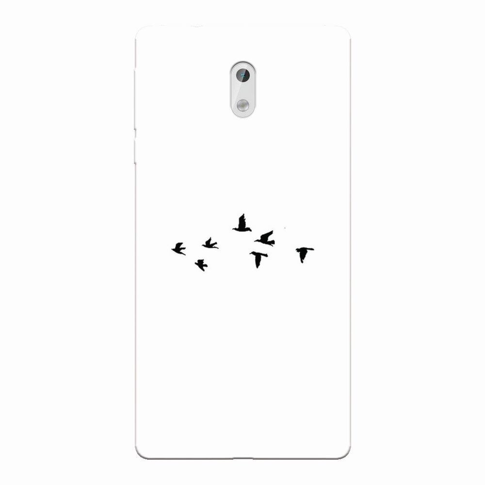 Husa silicon pentru Nokia 3, Birds