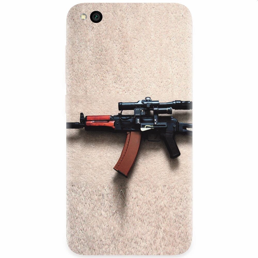 Husa silicon pentru Xiaomi Redmi Go, AK Kalashnikov Gun Of Military