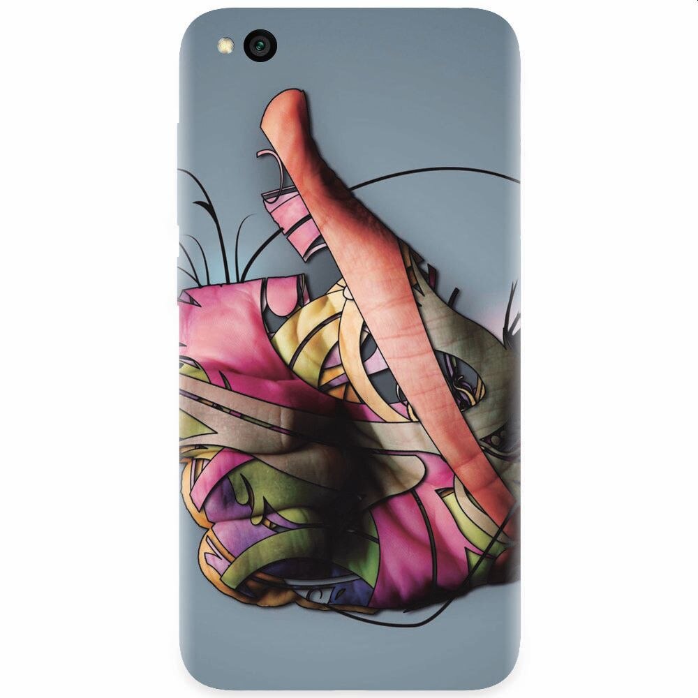 Husa silicon pentru Xiaomi Redmi Go, Beautiful Hand Art