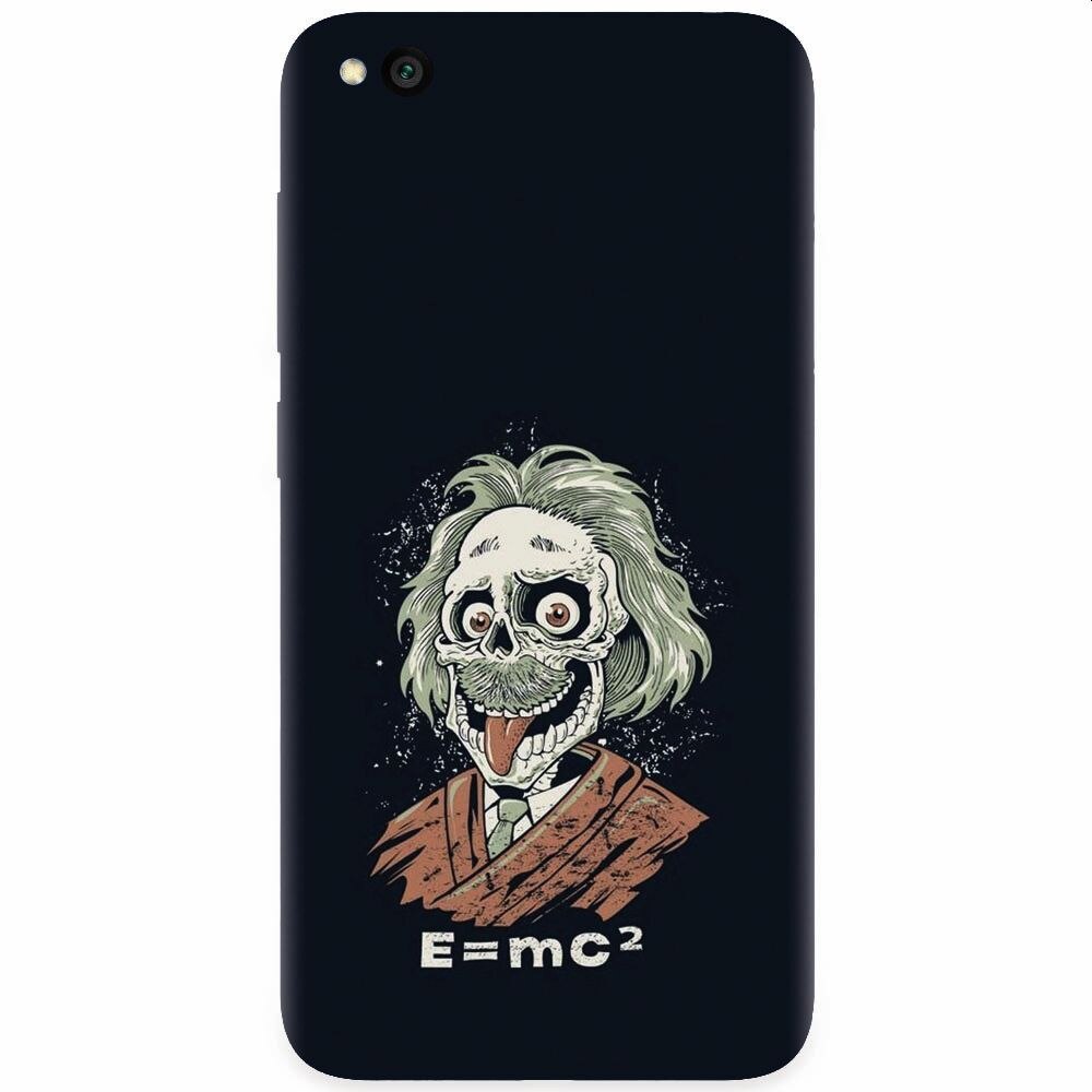 Husa silicon pentru Xiaomi Redmi Go, Albert Einstein Caricature