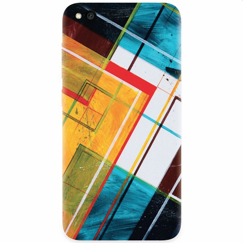 Husa silicon pentru Xiaomi Redmi Go, Abstraction Color Shape