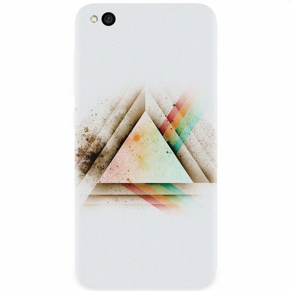 Husa silicon pentru Xiaomi Redmi Go, Abstract Grunge Light Triangle
