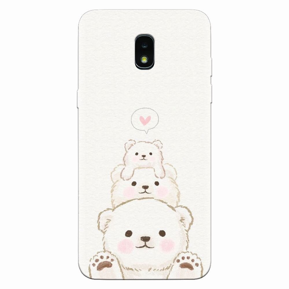 Husa silicon pentru Samsung Galaxy J3 2018, Family Bear