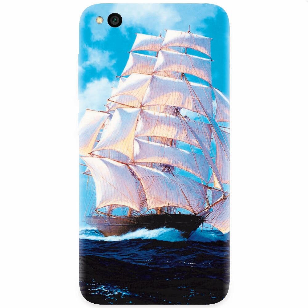 Husa silicon pentru Xiaomi Redmi Go, Attractive Art Of Ships