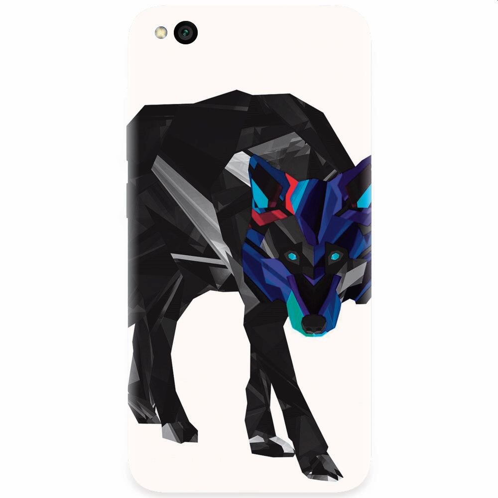 Husa silicon pentru Xiaomi Redmi Go, Abstract Wolf