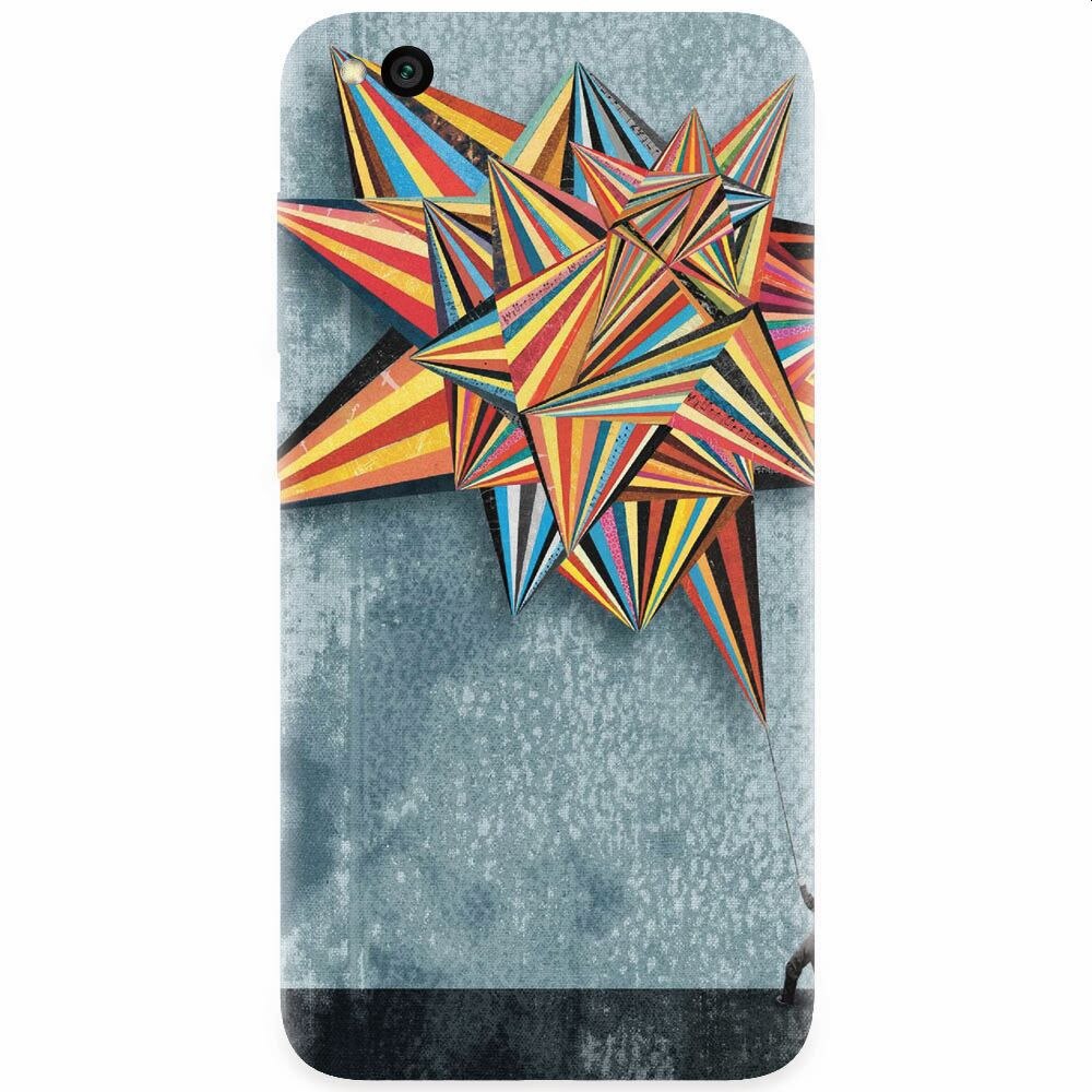 Husa silicon pentru Xiaomi Redmi Go, Abstract Colorful Balloon Triangles