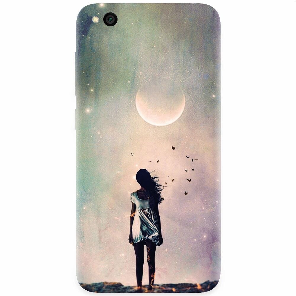Husa silicon pentru Xiaomi Redmi Go, Alone Woman Cgi Hd K