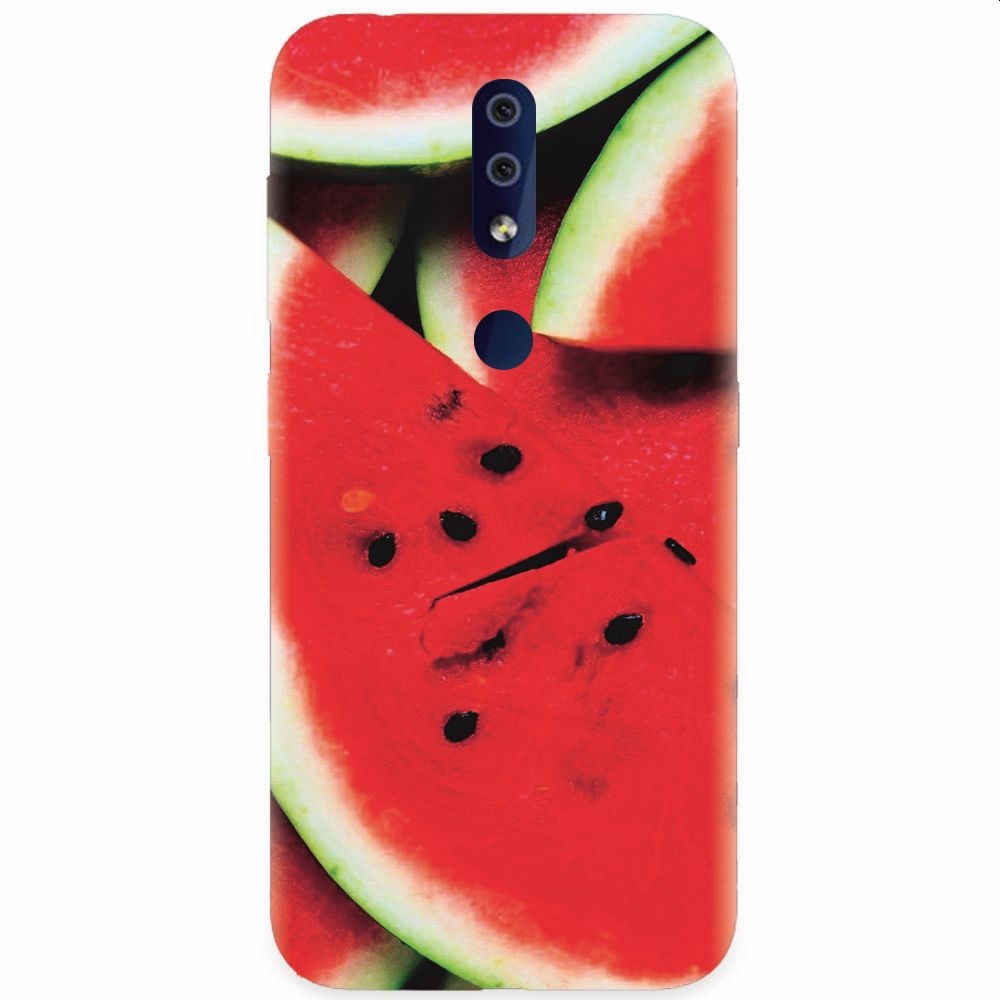 Husa silicon pentru Nokia 4.2, S Of Watermelon Slice