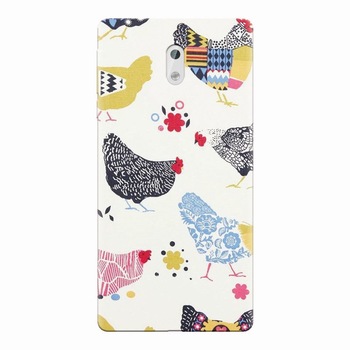 Husa silicon pentru Nokia 3, Chickens Husa silicon pentru Nokia 3, Chickens