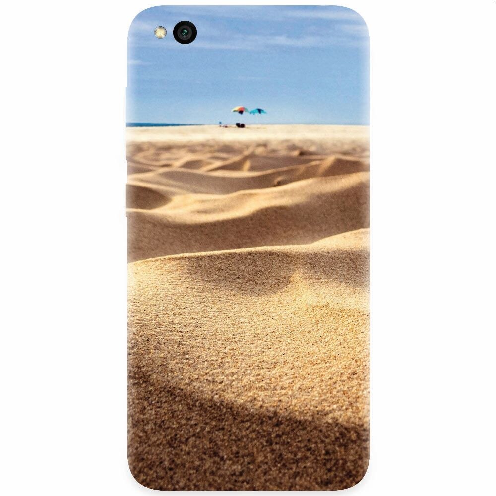 Husa silicon pentru Xiaomi Redmi Go, Beach Sand Closeup Holiday