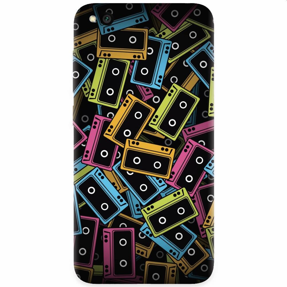 Husa silicon pentru Xiaomi Redmi Go, Audio Cassette Color Vector