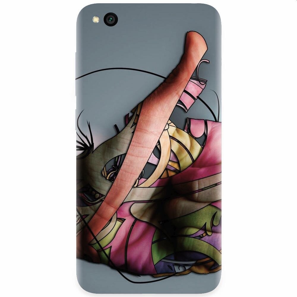 Husa silicon pentru Xiaomi Redmi Go, Abstract Minimalistic Hands