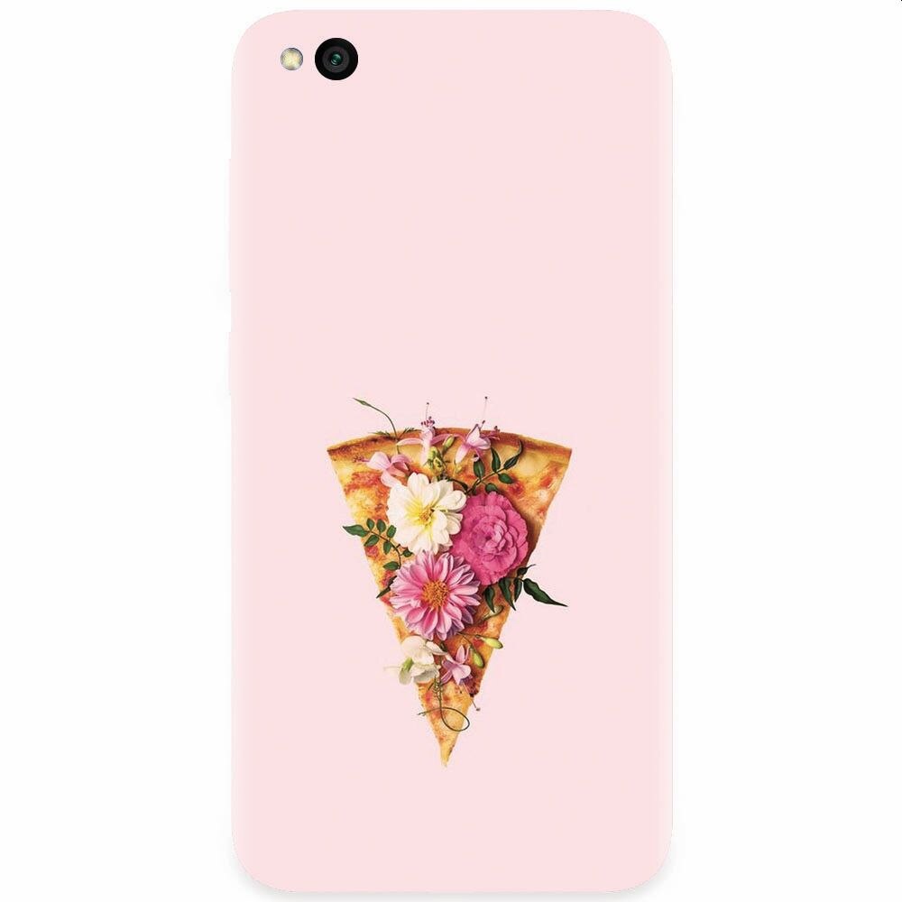 Husa silicon pentru Xiaomi Redmi Go, Flower Pizza
