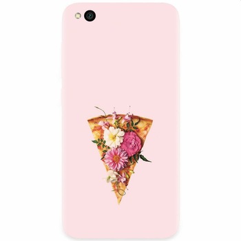 Husa silicon pentru Xiaomi Redmi Go, Flower Pizza Husa silicon pentru Xiaomi Redmi Go, Flower Pizza