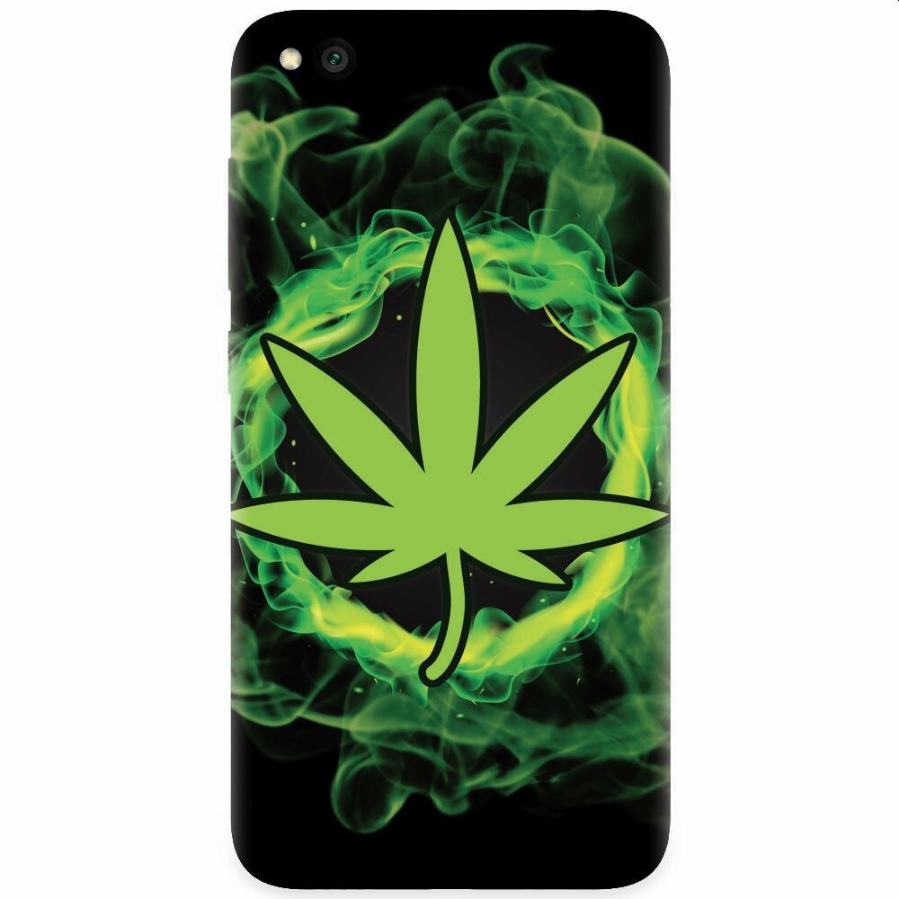 Husa silicon pentru Xiaomi Redmi Go, GreenFlames