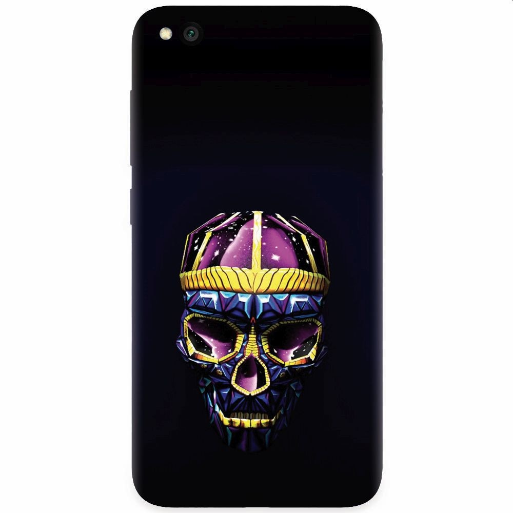 Husa silicon pentru Xiaomi Redmi Go, Colorfull Skull