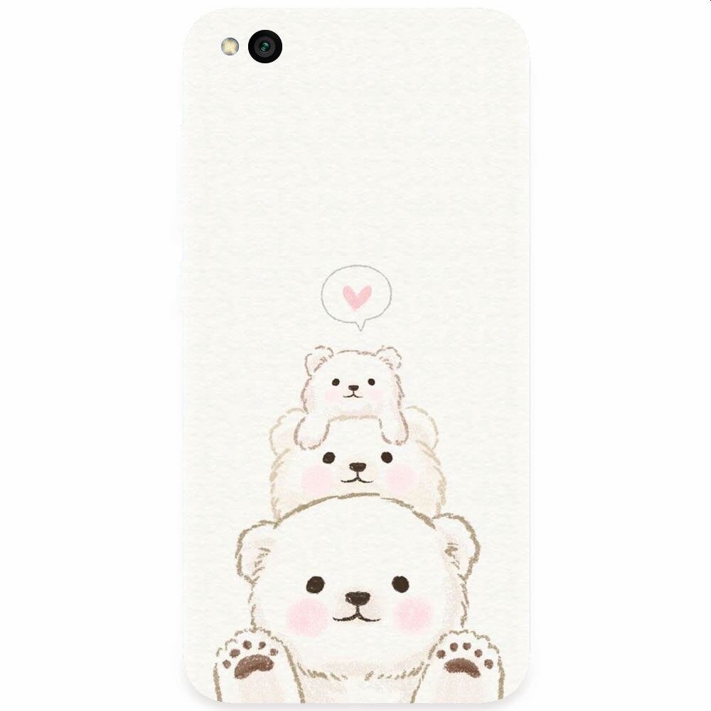 Husa silicon pentru Xiaomi Redmi Go, Family Bear
