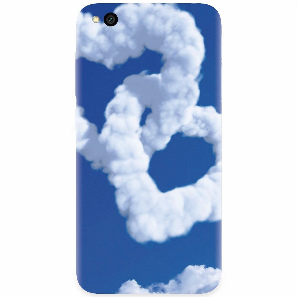 Husa silicon pentru Xiaomi Redmi Go, Heart Shaped Clouds Blue Sky