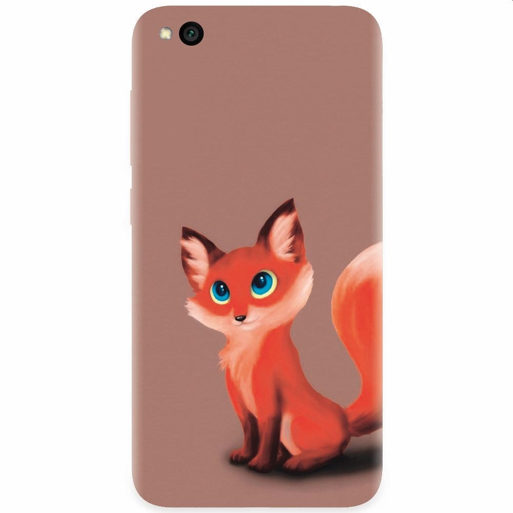 Husa silicon pentru Xiaomi Redmi Go, Fox Cartoon Animal And