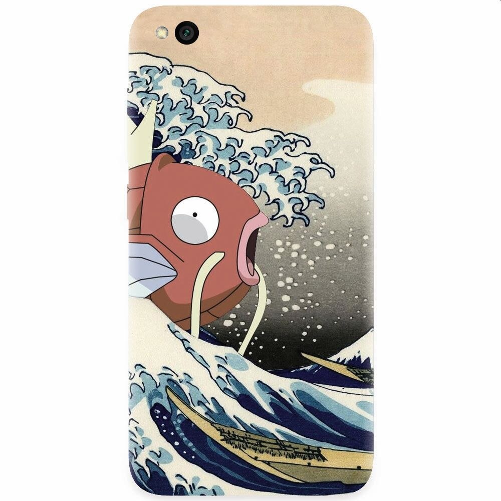Husa silicon pentru Xiaomi Redmi Go, Great Wave Fish