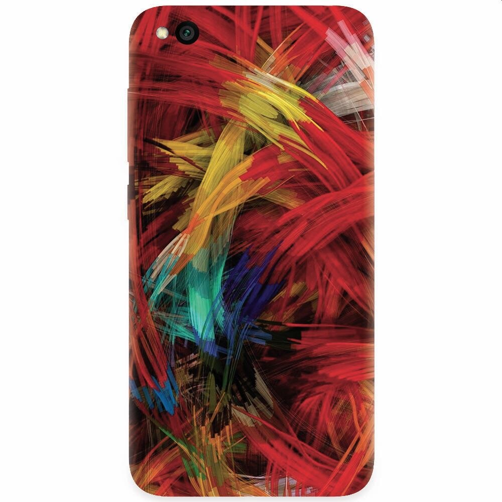 Husa silicon pentru Xiaomi Redmi Go, Colorful Digital Painting Strokes