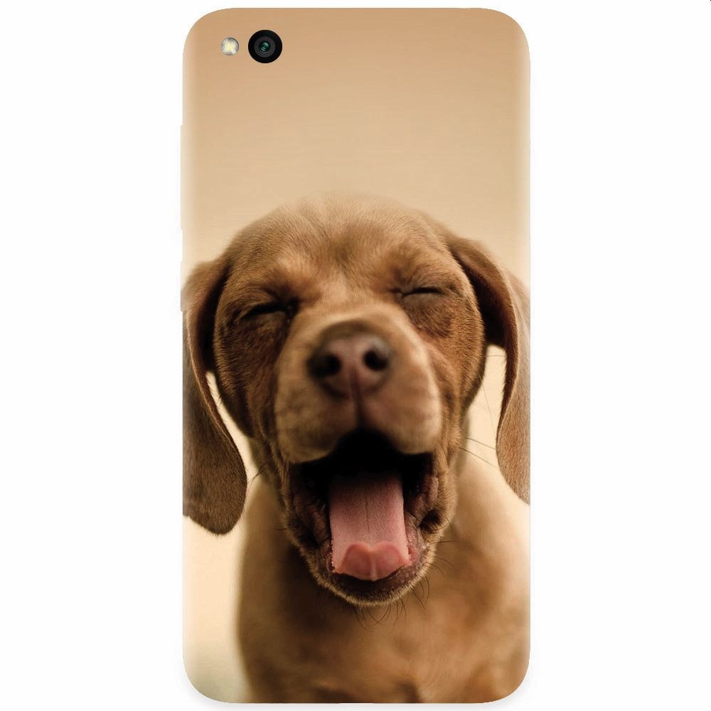 Husa silicon pentru Xiaomi Redmi Go, Cute Yawning Puppy