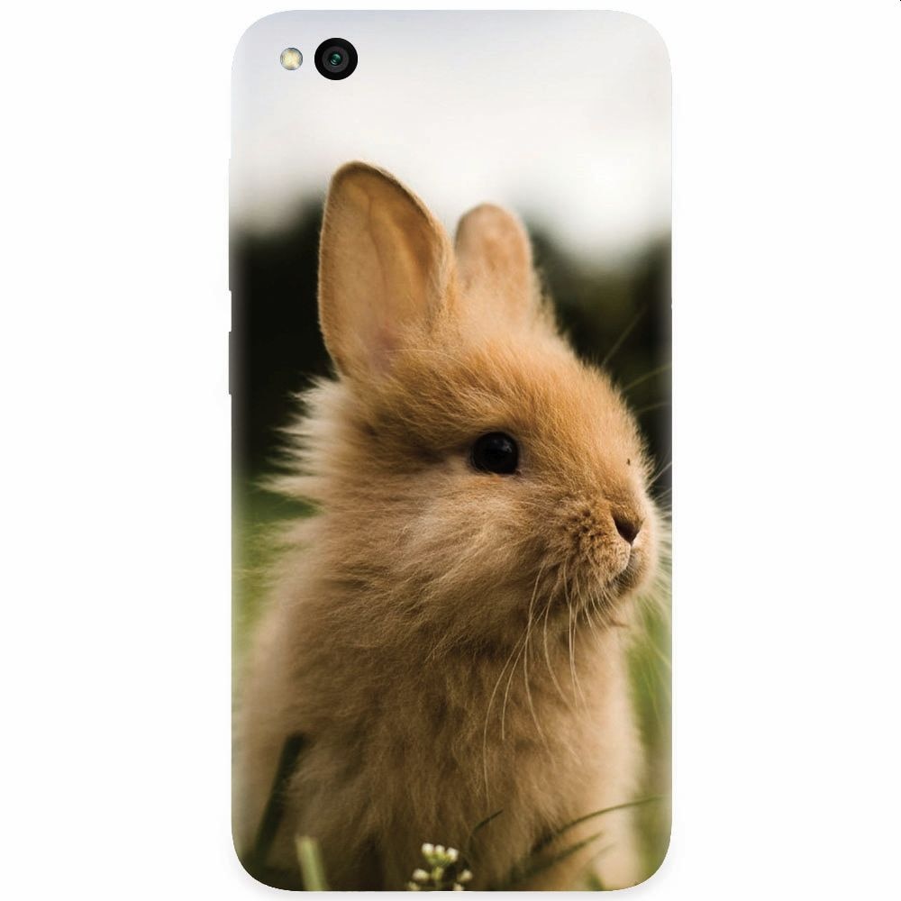 Husa silicon pentru Xiaomi Redmi Go, Cute Rabbit In Grass