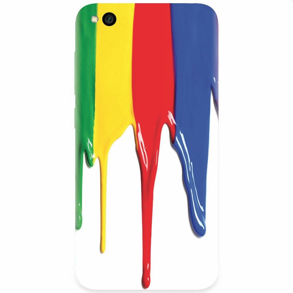 Husa silicon pentru Xiaomi Redmi Go, Dripping Colorful Paint
