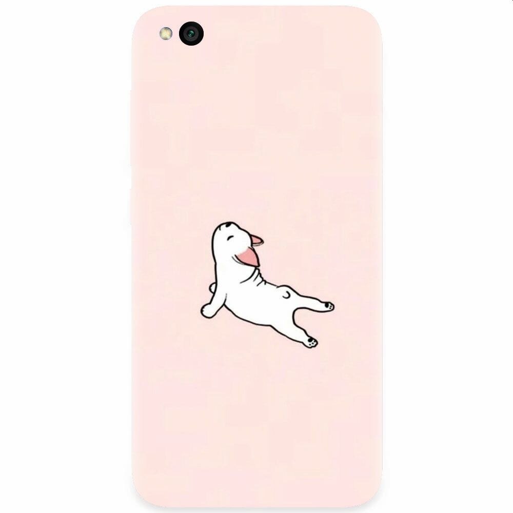 Husa silicon pentru Xiaomi Redmi Go, Cute Dog Streching